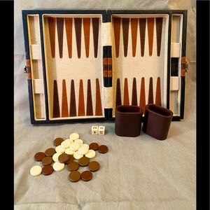 Vintage cardinal backgammon set